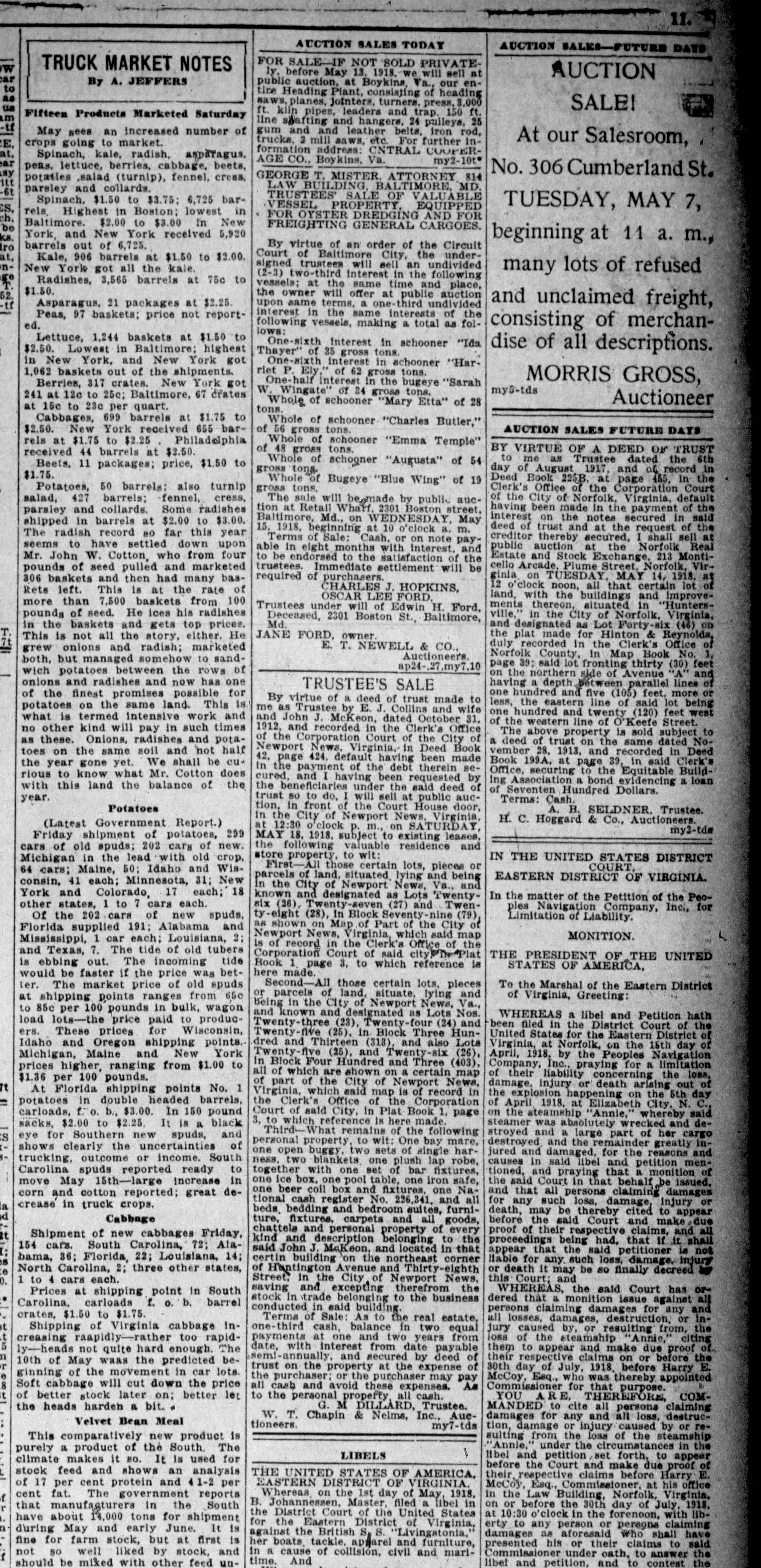Blue Wing newspaper article